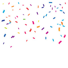 Celebration carnival. Bright colorful vector confetti background.