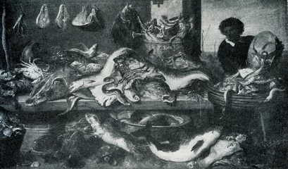 Foto op Canvas The Fish Market (Frans Snyders, 1618)   © Juulijs