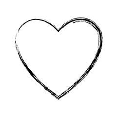 heart icon over white background vector illustration