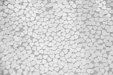 Naklejka premium Hearts sparkles valentines day grey background black white 1