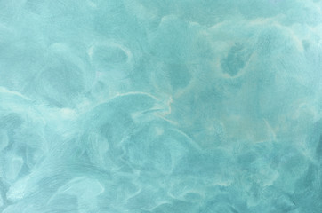 Abstract Aqua Blue Painted Background