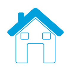 house icon over white background vector illustration