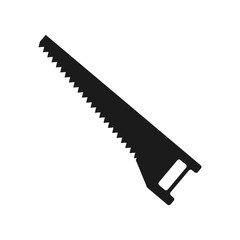 saw icon over white background vector illustration