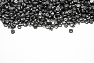 Black Plastic pellets. Colorant for plastics.
