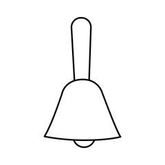 bell icon over white background vector illustration