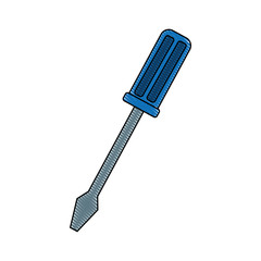 screwdriver tool icon over white background vector illustration