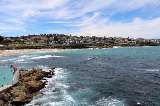 Bondi Beach Sydney in summer, New South Wales Australien