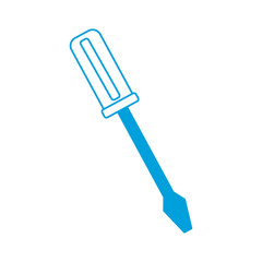 screwdriver tool icon over white background vector illustration