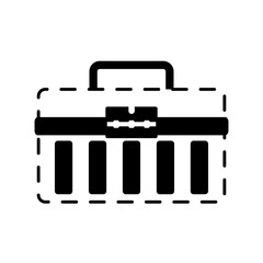 tool box icon over white background vector illustration
