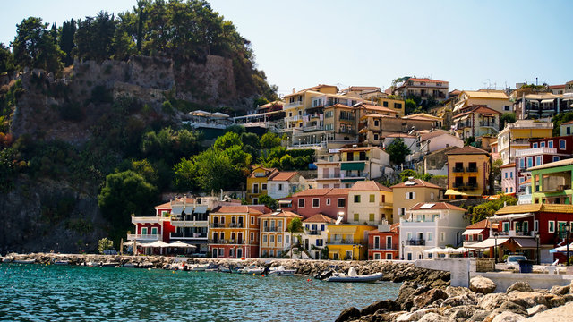 Panorama of Parga town