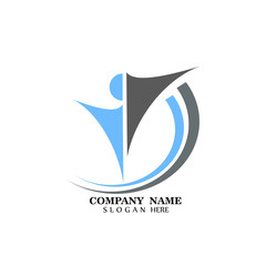 abstract line logo concept