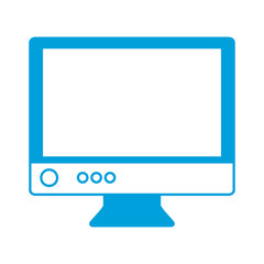 computer icon over white background vector illustration