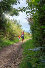 Obraz premium promenade avec maman