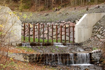  protection from flood and landslide on the creek