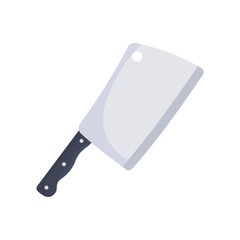 cleaver icon over white background vector illustration