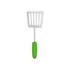 spatula utensil icon over white background vector illustration