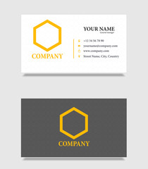 Rhombus logo business card modern design vector