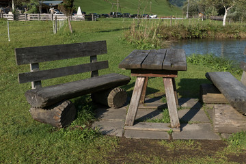 bench from a resting place