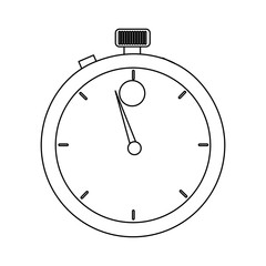 chronometer icon over white background vector illustration