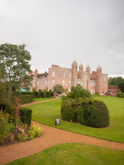 outside view of melford hall mansion estate long melford england suffolk overcast no people vertical shot
