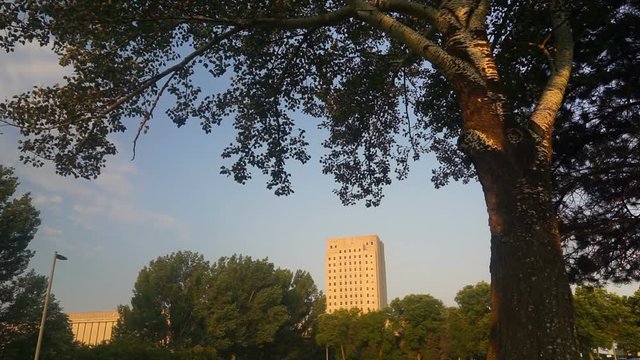 Wide Panoramic North Dakota Capital Building Bismarck