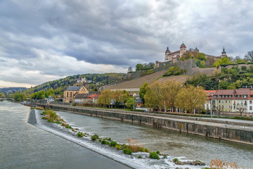 View of Marienberg Fortress, Wurzburg, Germany