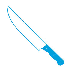 knife icon over white background vector illustration