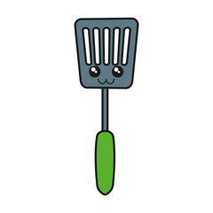 spatula utensil icon over white background vector illustration