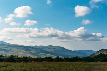 Western Caucasus mountains panorama