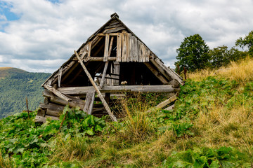 old house in mountains