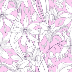 Merry Christmas and Happy New Year card, fir branches, decorative baubles, vector illustration