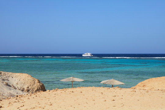 Marine landscape of Marsa Alam (Red Sea), Egypt