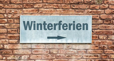 Schild 225 - Winterferien