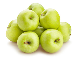 green apple path isolated