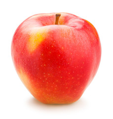 red apple path isolated