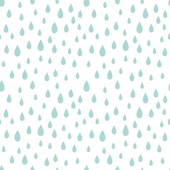 Rain drops seamless pattern.