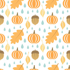 Autumn seamless pattern
