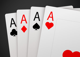 Casino Poker Card Background. Big win concept.