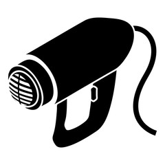 Heat power tool icon, simple style