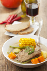 Calzuela eine lateinamerikanische Suppe