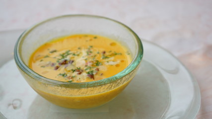 カボチャのスープ