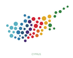 dotted texture Cyprus vector background