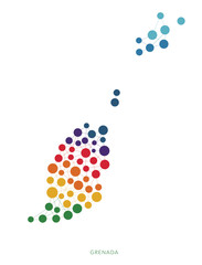 dotted texture Grenada vector background
