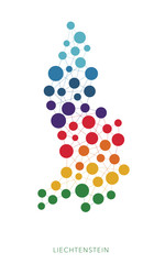 dotted texture Liechtenstein vector background