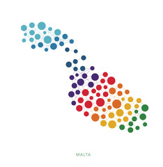 dotted texture Malta vector background