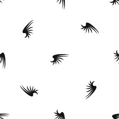 Wing pattern seamless black