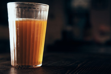 1456831 a faceted glass of beer