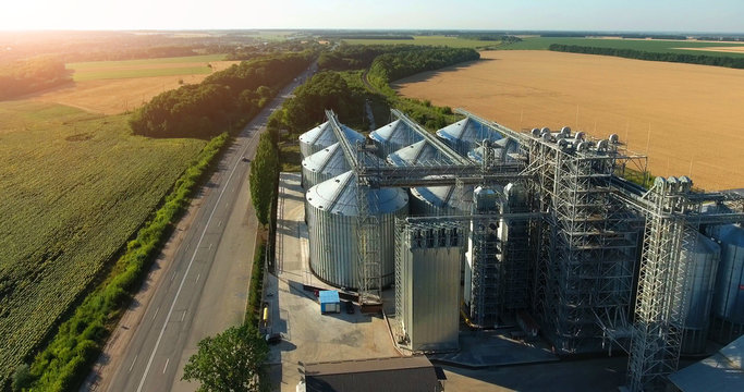 Grain Elevator. View Top