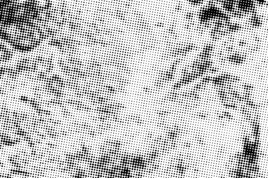 Abstract monochrome halftone pattern.