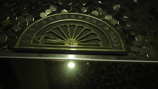 Vintage elevator clock